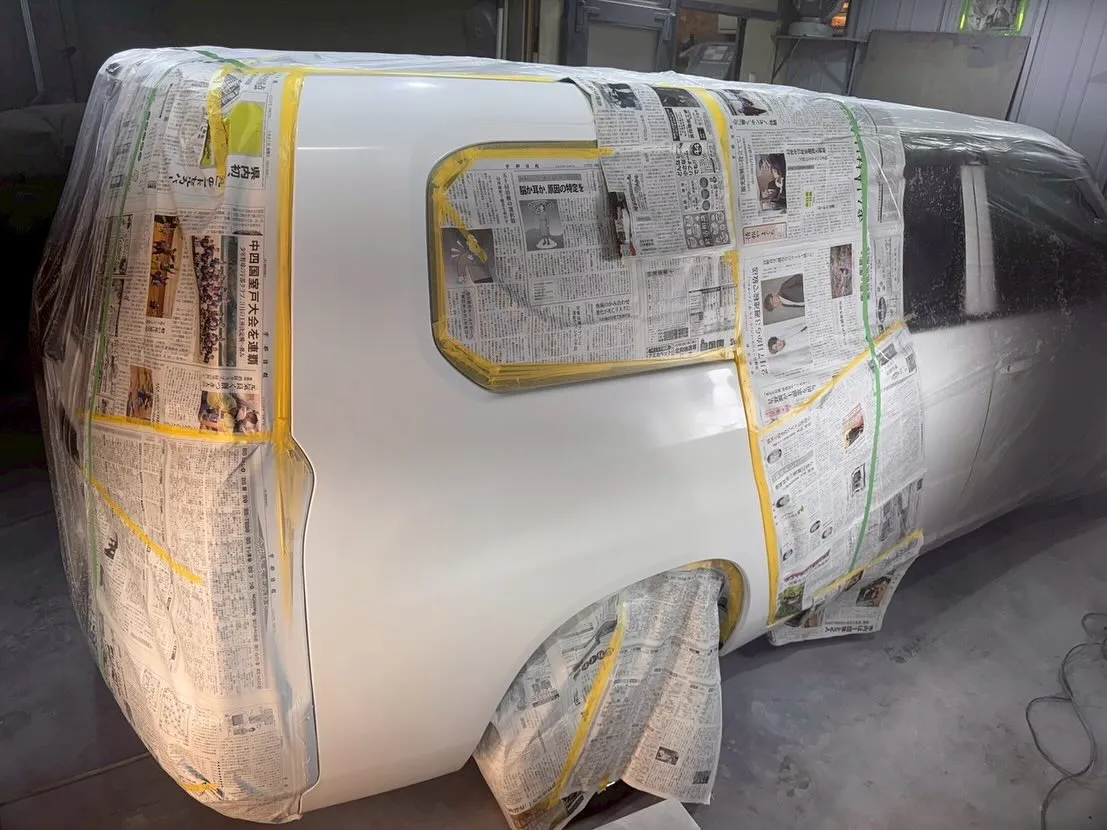 プロボックスハイブリッドの板金修理させて頂きました😊