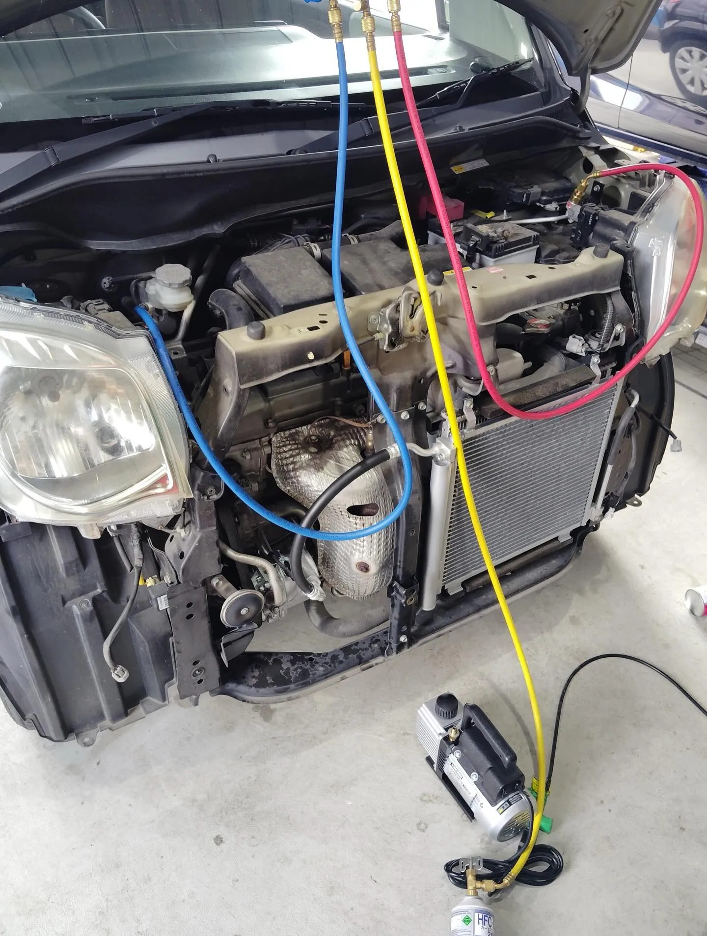 日産モコ エアコン修理させて頂きました😊